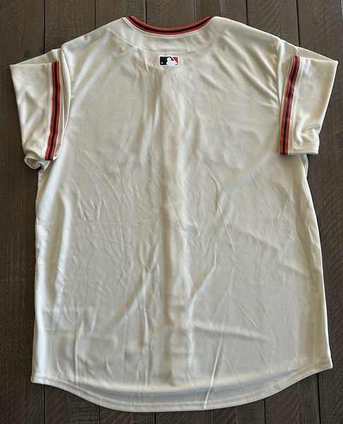 Nike Authentic San Francisco Giants Cream MLB Baseball Jersey Men's Sz: L NWOT