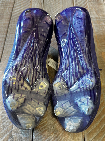 Adidas Afterburner 9 Washington Huskies Purple Gold Baseball Cleats Men's Sz 7.5