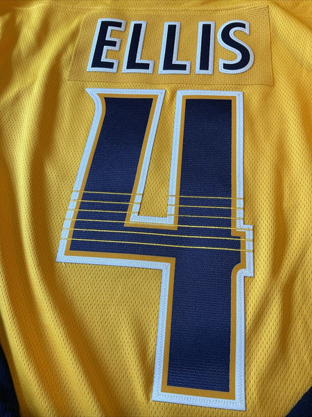 Ryan Ellis Nashville Predators Yellow Breakaway Hockey Jersey Size Large
