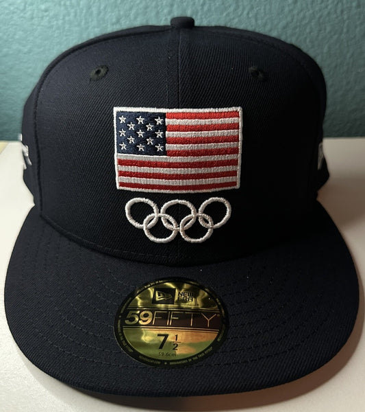 New Era 2024 Olympics Team USA Fencing Fitted Hat | Size: 7 1/2 | RARE
