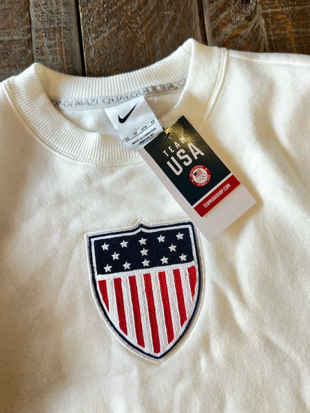Nike Team USA Phoenix Fleece Womens CrewNeck Sweatshirt | Size: XS | FN0982-133