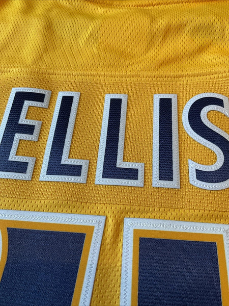 Ryan Ellis Nashville Predators Yellow Breakaway Hockey Jersey Size Large
