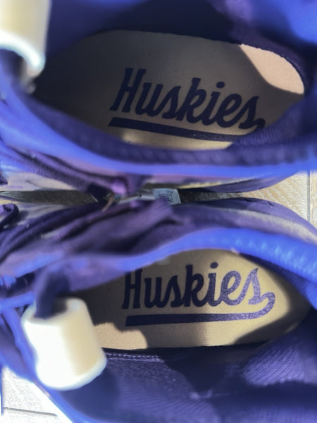 Adidas Afterburner 9 Washington Huskies Purple Gold Baseball Cleats Men's Sz 7.5