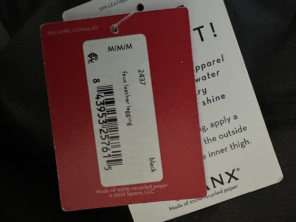 Spanx Leggings Women's |  Size: MEDIUM | Black High Waist NWT