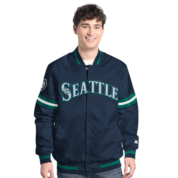 Seattle Mariners Starter Scout Full-Snap Varsity Jacket Size: XL