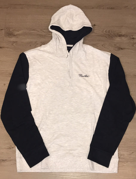Primitive Apparel Sleeve Block Pique Hoodie | Ice Heather Navy | Size Large |NWT