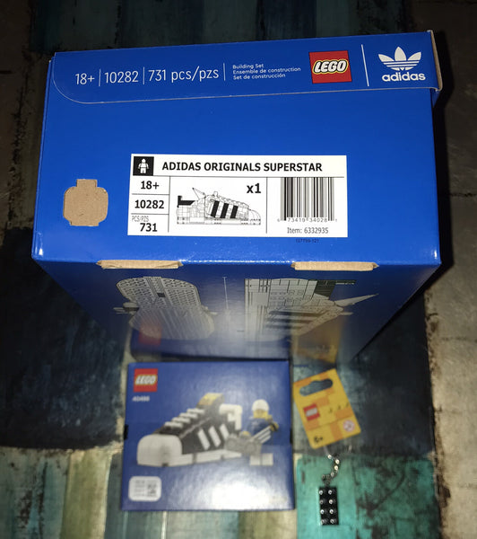 LEGO 10282 Adidas Originals Superstar + LEGO 40486 + KeyChain | LIMITED EDITION