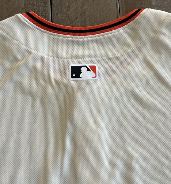 Nike Authentic San Francisco Giants Cream MLB Baseball Jersey Men's Sz: L NWOT