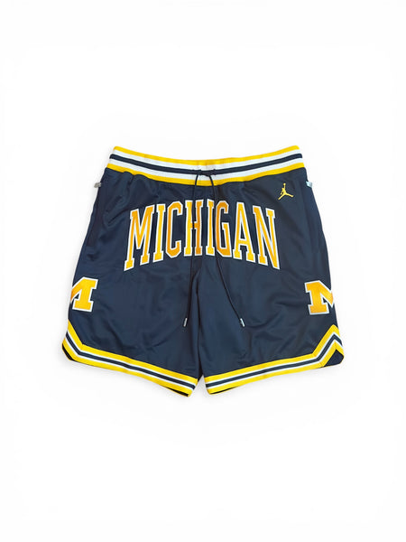 Michigan Wolverines Mitchell & Ness 1991 Just Don Shorts - Navy