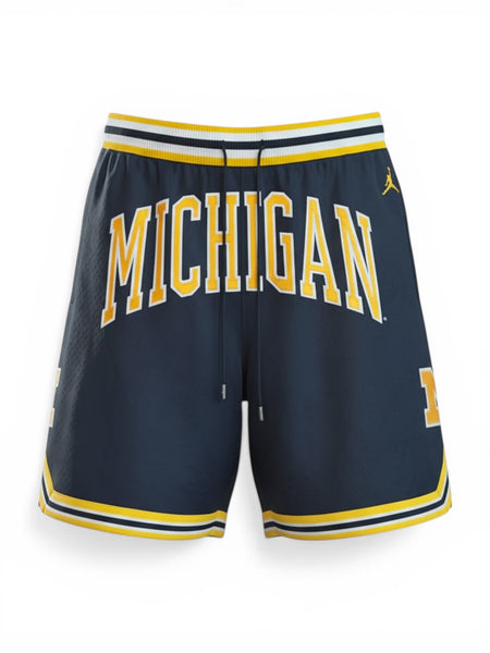 Michigan Wolverines Mitchell & Ness 1991 Just Don Shorts - Navy