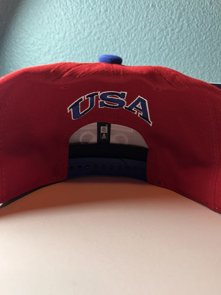 New Era Team USA Snapback Hat Cap 2024 Olympics Rare Allover Large Print 9fifty 
